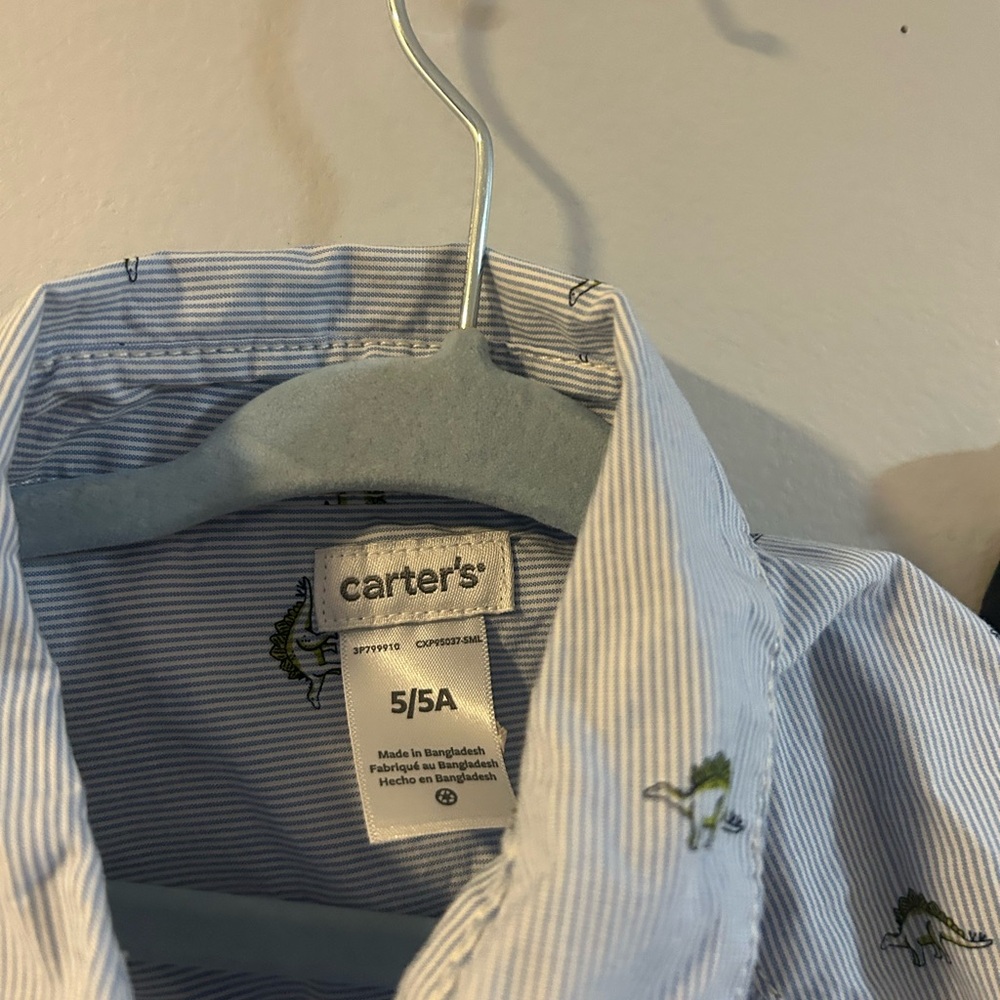 Size 5 3 piece bundle boy dress up (Kenneth Cole, cat and jack, carters) - Picture 3 of 16